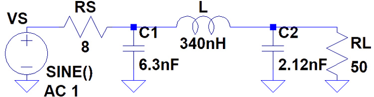 產生的PI濾波器電路